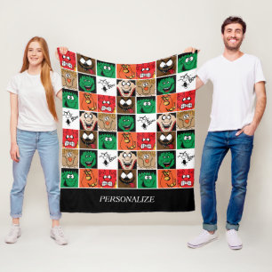 De Gezichten van de Pret van Halloween Fleece Deken