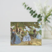 De gezinshereniging, Frederick Bazille Briefkaart (Staand voorkant)