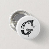 De Ghost in mijn machine "G"-Button Ronde Button 3,2 Cm (Voorkant /achterkant)