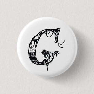 De Ghost in mijn machine "G"-Button Ronde Button 3,2 Cm