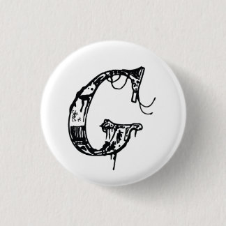 De Ghost in mijn machine "G"-Button Ronde Button 3,2 Cm