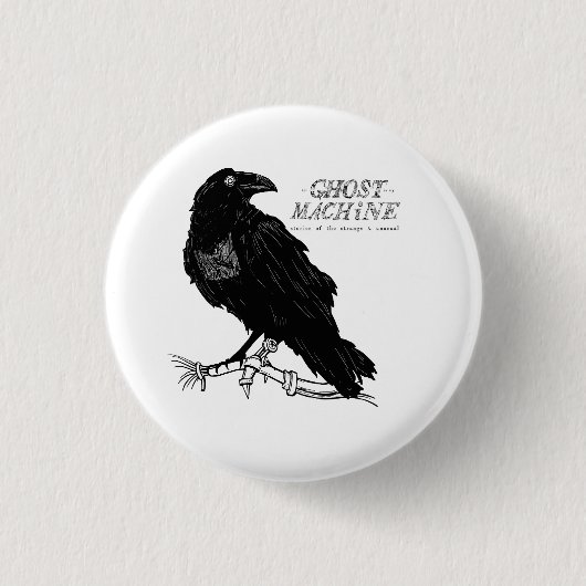 De Ghost in mijn machine "Raven"-Button Ronde Button 3,2 Cm (Voorkant)