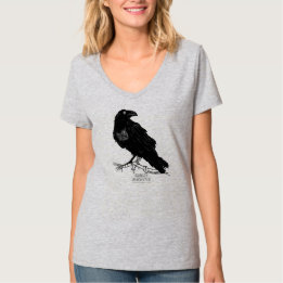 De Ghost in mijn machine "Raven" T-Shirt - V-Neck