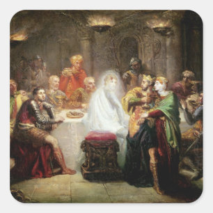 De Ghost of Banquo Vierkante Sticker