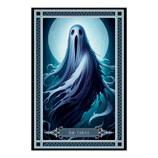De Ghost Tarot Kaart Perfect Poster (Voorkant)