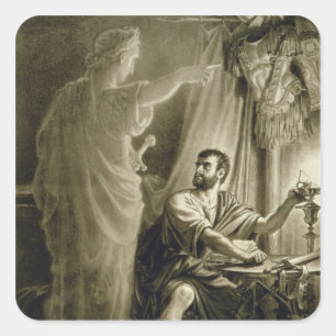 De Ghost van Julius Caesar, in het spel van Willia Vierkante Sticker
