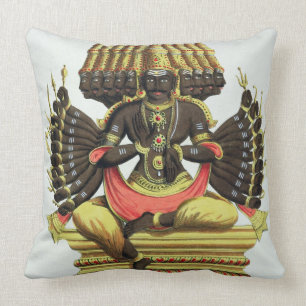 De Giant Ravana (kleurenlitho) Kussen
