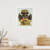 De Giant Ravana (kleurenlitho) Poster (Keuken)