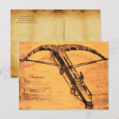 DE GIANT ROSSBOW, Antiek perkament Briefkaart (Voorkant / Achterkant)