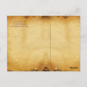 DE GIANT ROSSBOW, Antiek perkament Briefkaart (Achterkant)