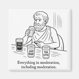 De gids van Aristoteles voor matiging Magneet