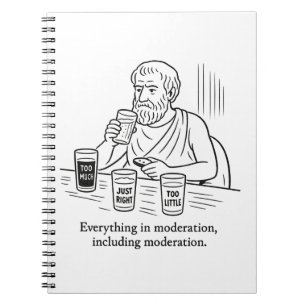 De gids van Aristoteles voor matiging Notitieboek