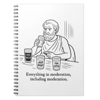De gids van Aristoteles voor matiging Notitieboek