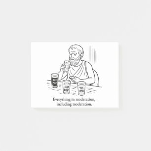 De Gids van Aristoteles voor Matiging Post-it® Notes