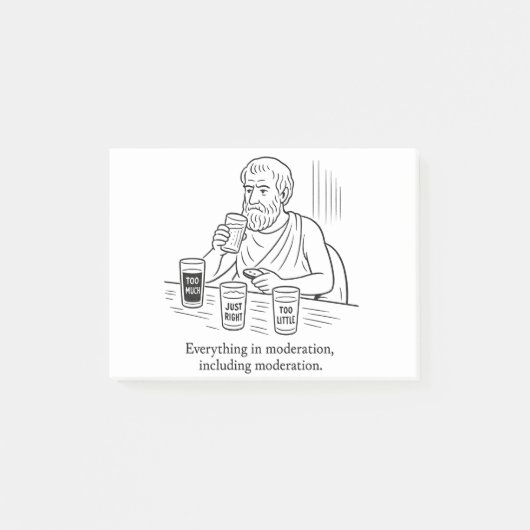 De Gids van Aristoteles voor Matiging Post-it® Notes (Voorkant)