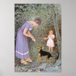 De Gierige Kleine Hond van Guido Marzulli, Realism Poster