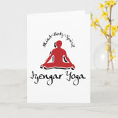 De Gift van de Yoga van Iyengar Kaart (Gele Bloem)