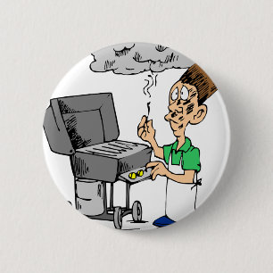 De Giften van de Grill van Humrous Ronde Button 5,7 Cm