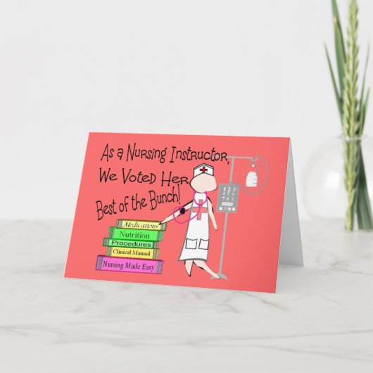 De Giften van de INSTRUCTEUR van de VERZORGING Kaart (Voorkant)