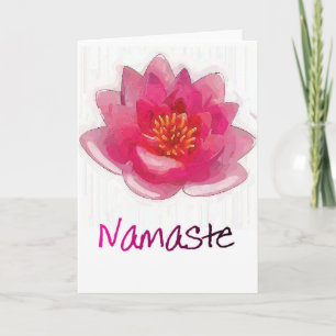 De Giften van de Yoga van "Namaste" van de Bloem Kaart
