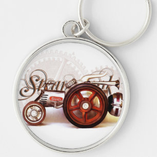 De Giften van het Lot van de Tractor van Steampunk Sleutelhanger
