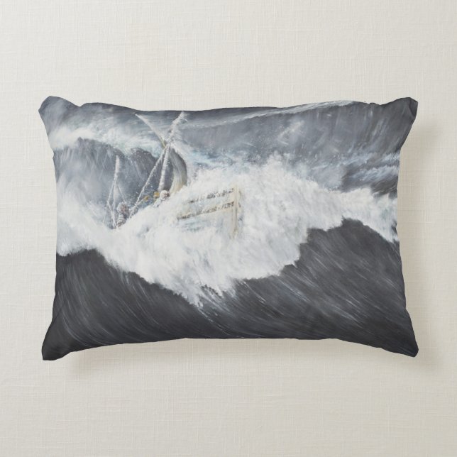De Gigantic Wave Decoratief Kussen (Voorkant)