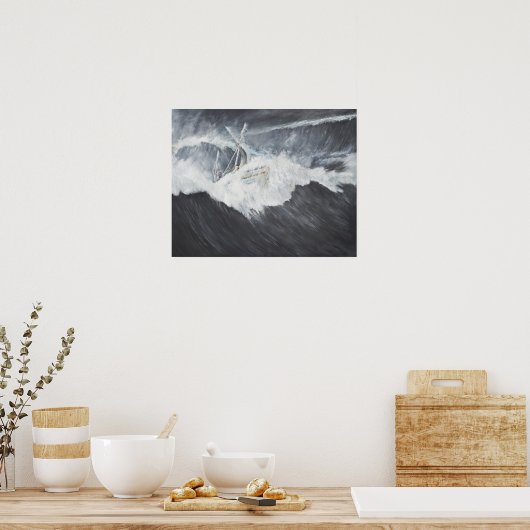 De Gigantic Wave Poster (Keuken)