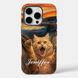 De gil kat parodie kunst iPhone 16 pro hoesje