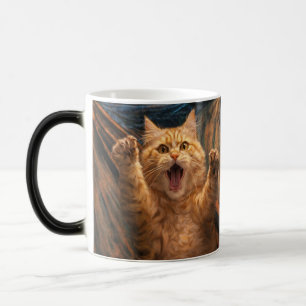 De gil kat parodie kunst magische mok