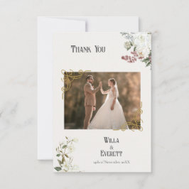 De Gilded Garden Wedding Dank je wel kaart