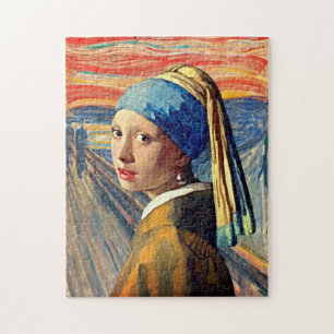 De gilpuzzel van het meisje legpuzzel