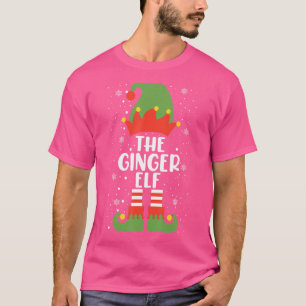 De Ginger Elf Kerstfeest Matching Family Gro T-shirt