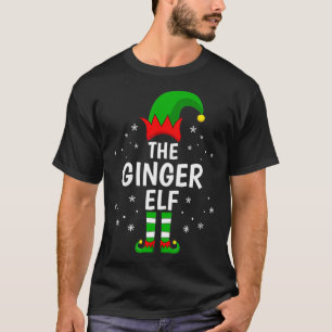 De Ginger Elf Xmas Matching Family Funny Christma T-shirt