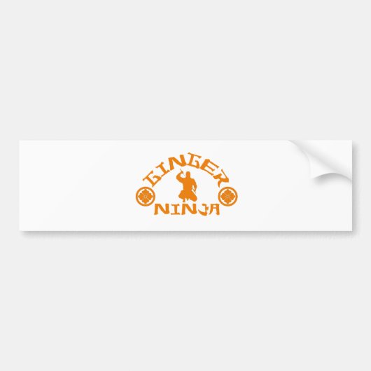 De Ginger Ninja Bumpersticker (Voorkant)