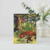 De Gingerbrood Boy & de Fox Briefkaart (Staand voorkant)