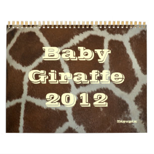 De Giraffe 2012 van het baby Kalender