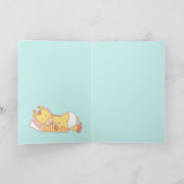 De Giraffe en het Leuke Kalf van het Baby danken u Bedankkaart (Binnen)