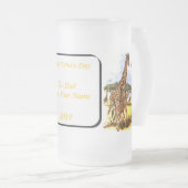 De Giraffe familie - Matglas Bierpul (Voorkant rechts)