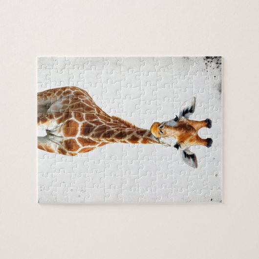 De giraffe legpuzzel (Horizontaal)