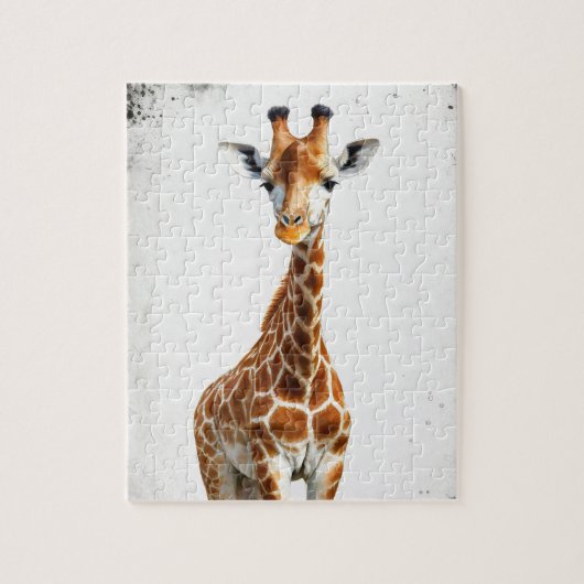De giraffe legpuzzel (Verticaal)