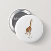 De Giraffe Ronde Button 5,7 Cm (Voorkant /achterkant)