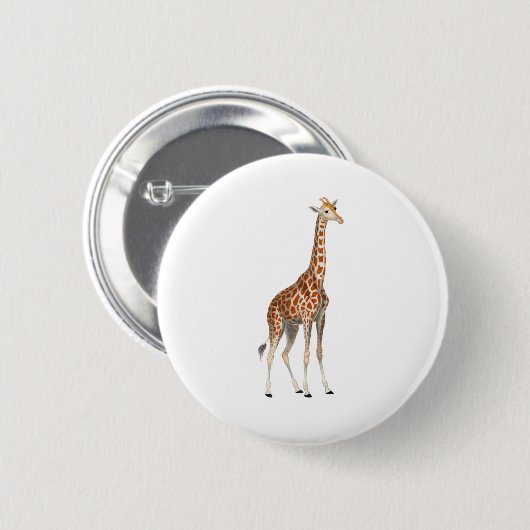 De Giraffe Ronde Button 5,7 Cm (Voorkant /achterkant)