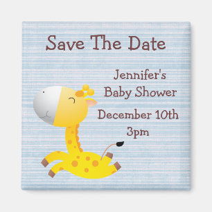 De Giraffe van de klap bewaart het Baby shower van Magneet