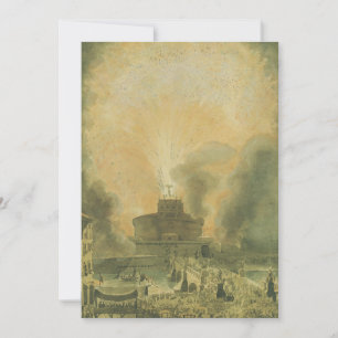 De Girandola in het Castel Sant'Angelo Bedankkaart