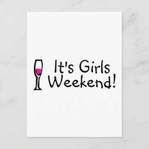 De Girls Weekend Wine Briefkaart