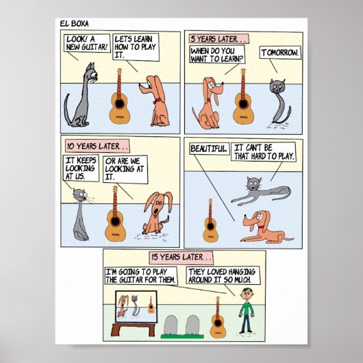 De gitaar poster (Voorkant)