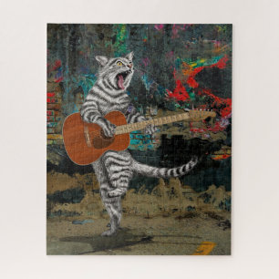 De gitaarkat legpuzzel