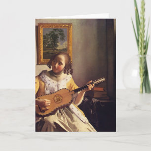 De gitaarspeler door Johannes Vermeer Kaart