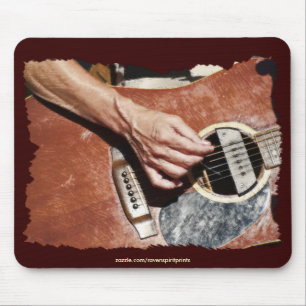 DE GITARIST MUZIEKLIEFHEBBER Mousepad Muismat