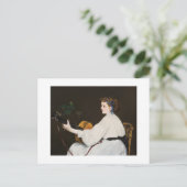 De gitarist van Édouard Manet Briefkaart (Staand voorkant)